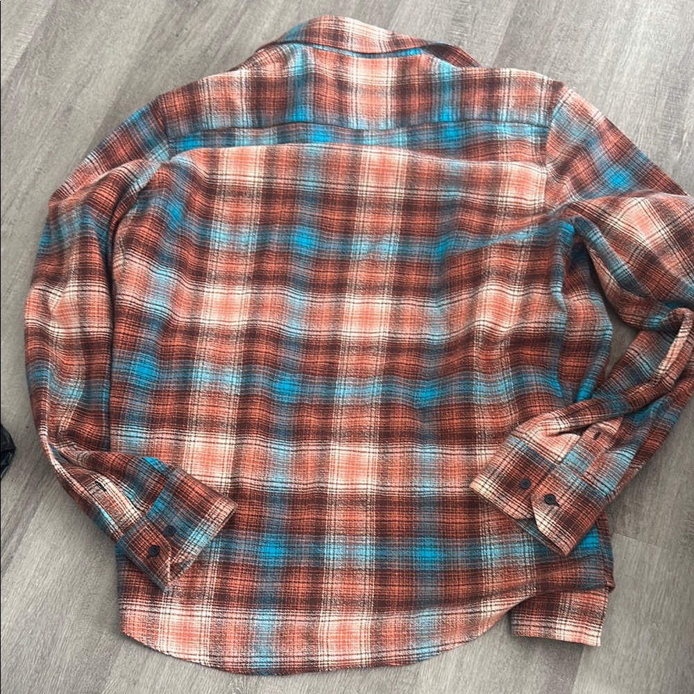 John Lennon flannel Casual Button Down Shirt with Classic Plaid Design - Picture 7 of 7
